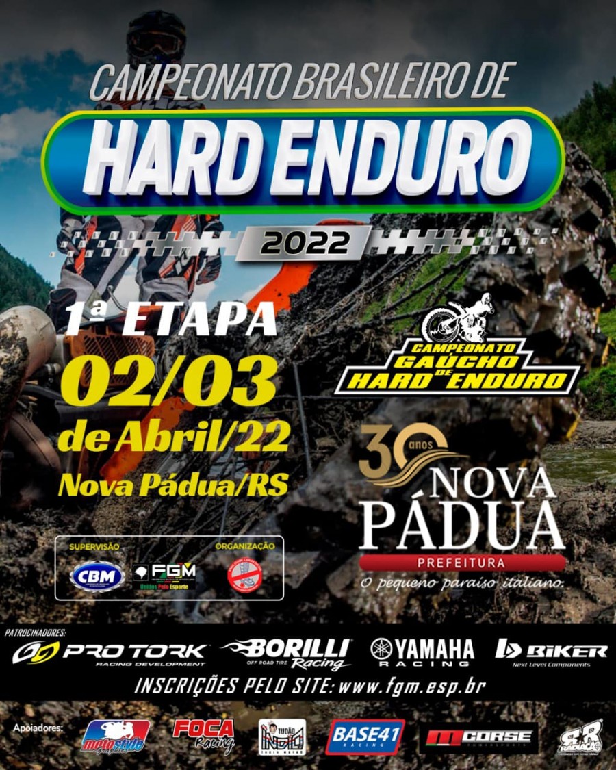 Abertura - 1 e 2 Camp Gacho de Hard Enduro - Nova Pdua 