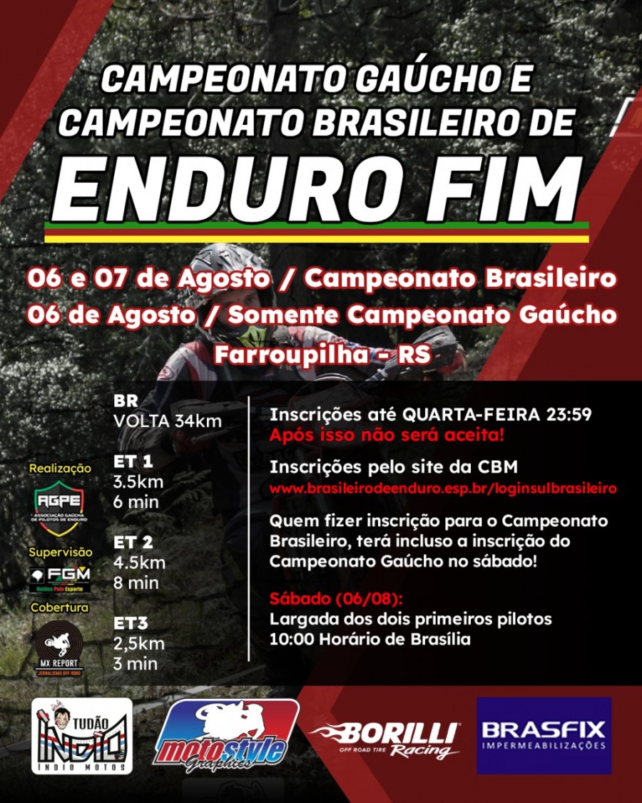 3 Etapa - Campeonato Gacho de ENDURO - Farroupilha