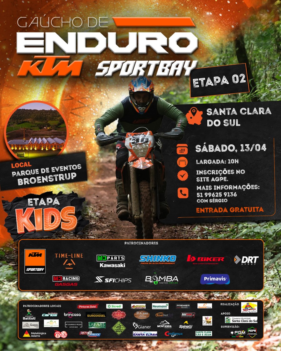2 Etapa Campeonato Gacho KTM Sportbay - Santa Clara do Sul